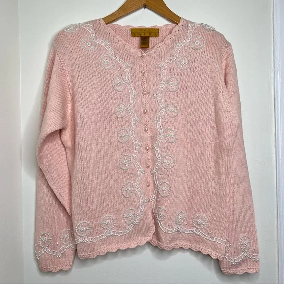 トップス Lace Trimmed Pearl Button Cardigan Vince Womens Pearl Button Cardigan, Black, X-Large at Amazon